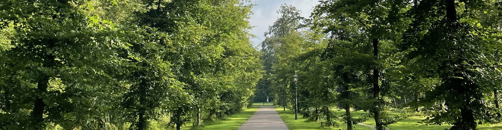 Laan richting Borg Nienoord open deuren oranjerie